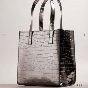 Ted Baker Reptcon Gunmetal Small tote bag